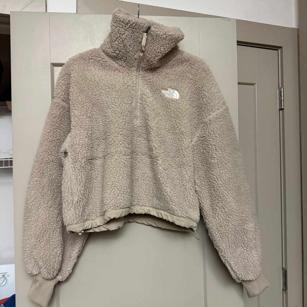 The North Face Beige Sherpa Winter Ski Jacket